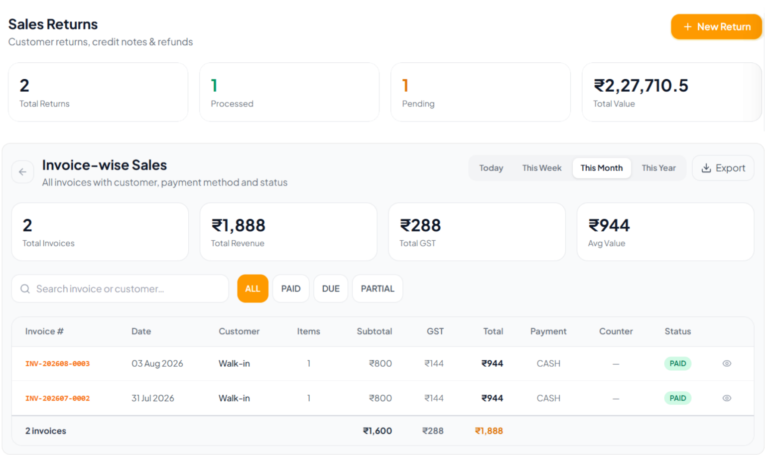 Inventory module 2